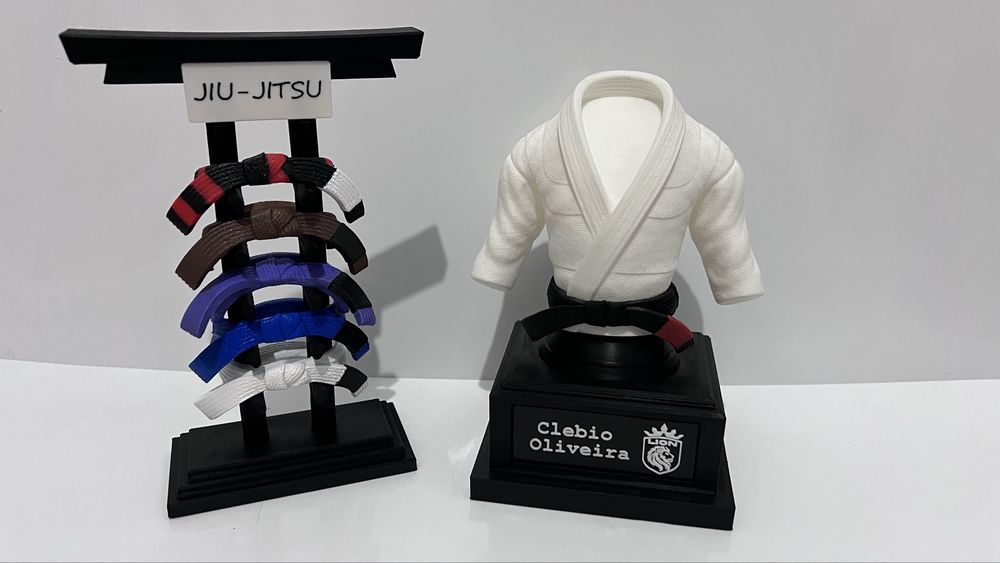 Troféu de Jiu-Jitsu que Eterniza Sua Jornada - BJJ 15cm