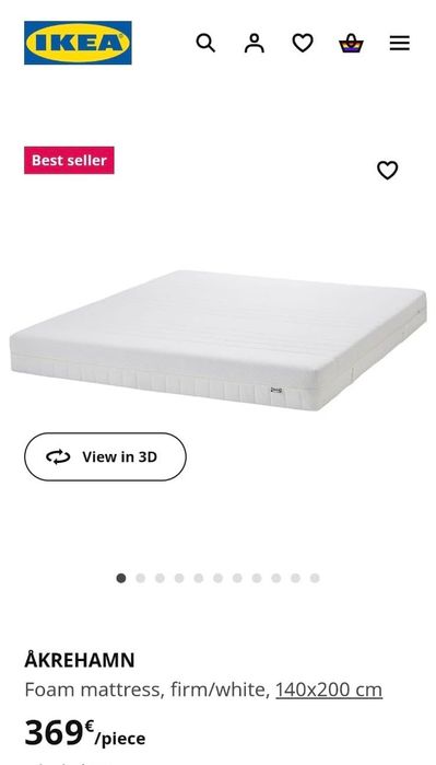 Excelente colchão de cama IKEA pela metade do preço