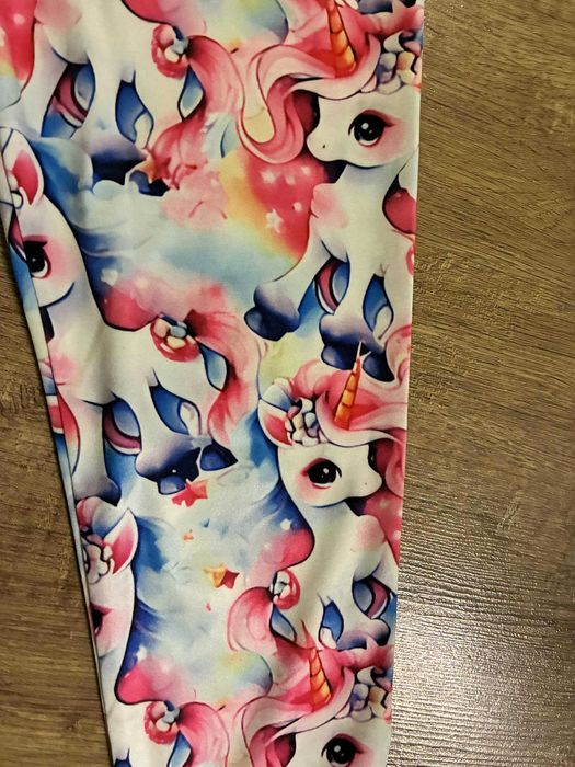 piękne spodenki w jednorożce dla dziewczynki