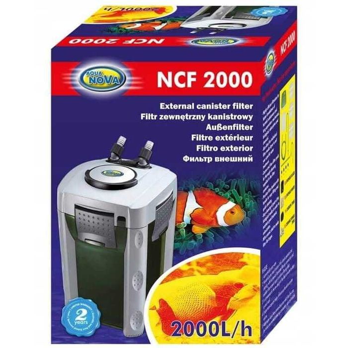 AquaNova NCF2000 filtr kubełkowy akwarium do 800l