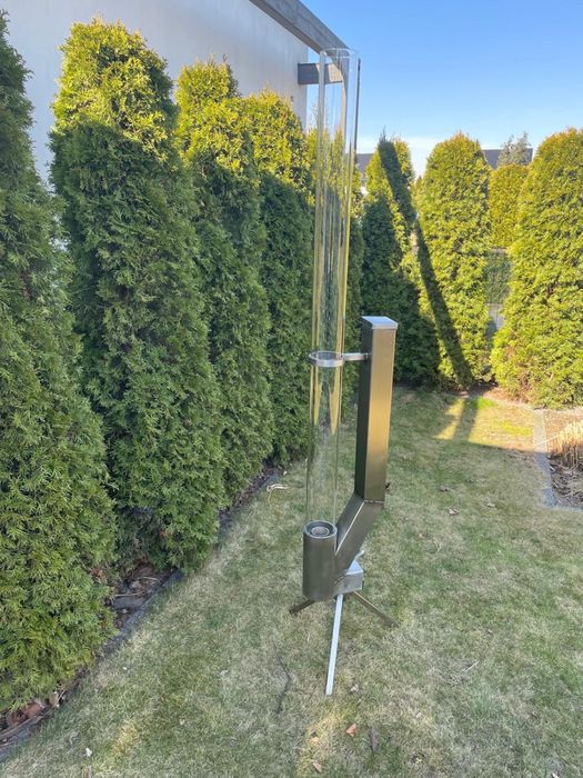 Ogrzewacz tarasowy na pellet piecyk rakietowy