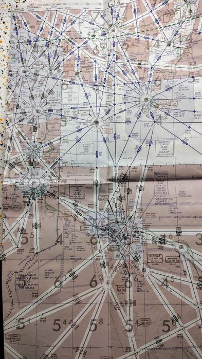 Mapa lotnicza Enroute low altitude Europe north Africa and middle east