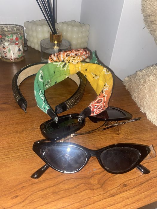 Okulary przeciw sloneczne i opaski do wlosow