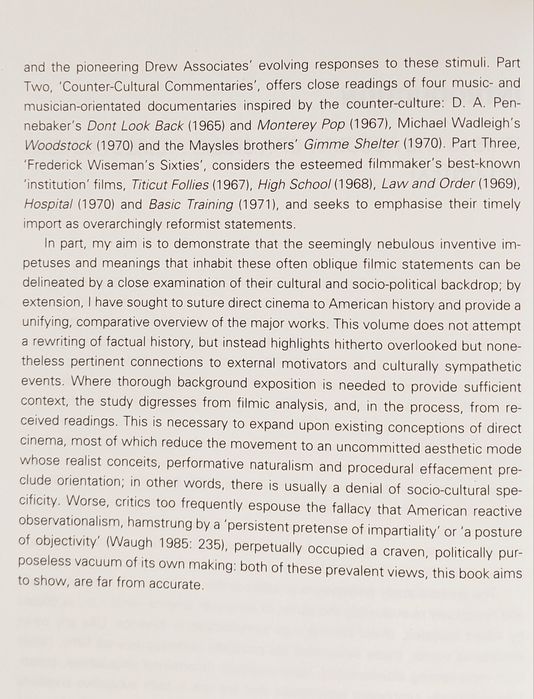 Documentary Cinema of the 60's