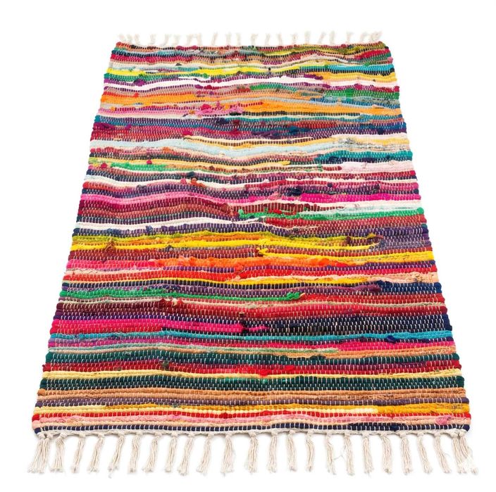 Dywan Dywanik Boho 150x80cm Ręcznie Tkany Bawełniany Chodnik Wielkanoc