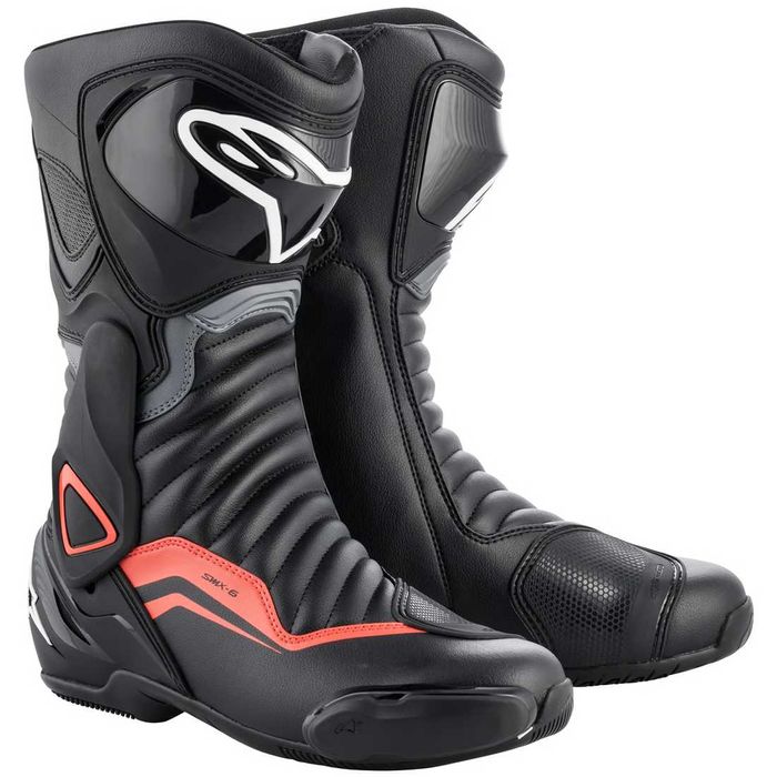 Botas ALPINESTARS SMX-6 V2 Black / Grey / Red Fluo