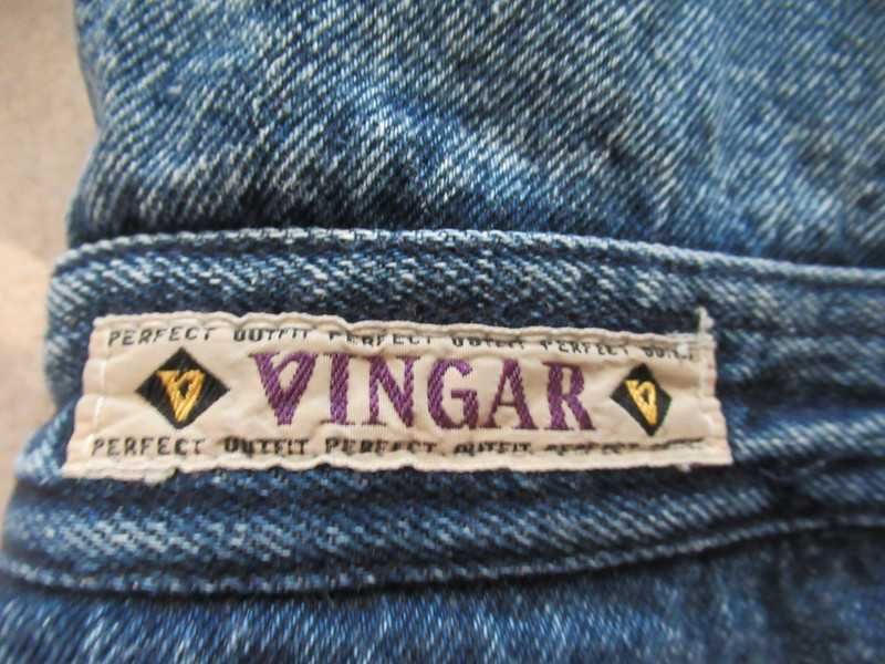 Vingar vintage jeans kurtka pilot ocieplana zimowa S 36 38