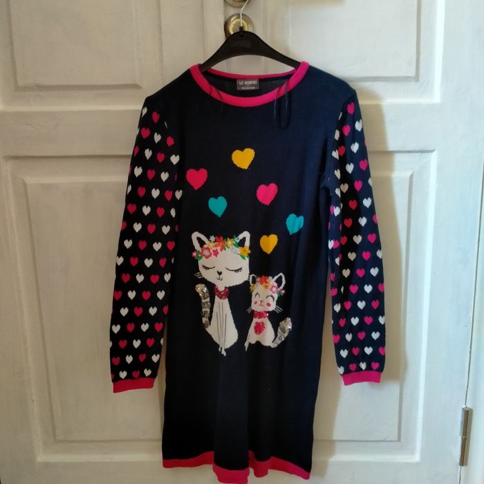 Дитячі теплі плаття на дівчинку