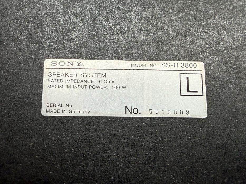 Колонки Sony SS-H 3800