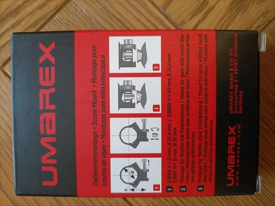Montaż Umarex HPM 2-częściowy wysoki 1 cal
