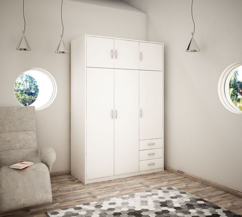 Nowa szafa trzydrzwiowa 193x127x55 - 4 kolory