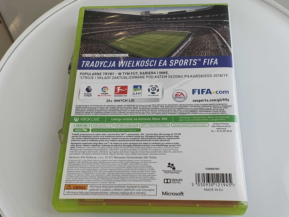 XBOX 360 FIFA 19 Edycja Legacy Polskie Wyd. Po Polsku Komentarz PL