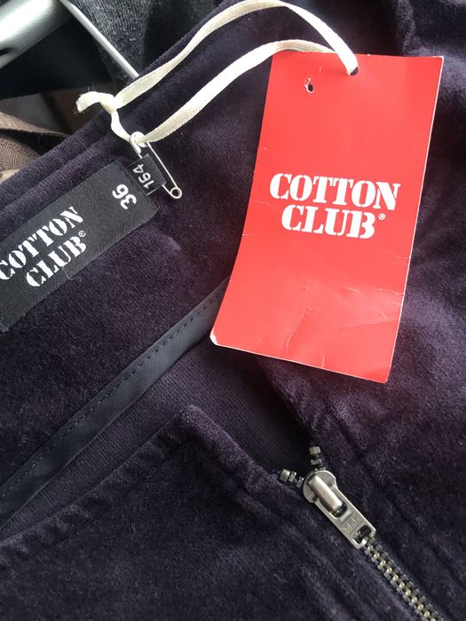 Sukienka sztruksowa Cotton Club | Granatowa/Rozmiar 36 S
