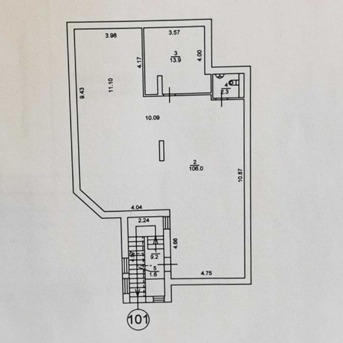 Оренда фасадного торгового приміщення 133м² — вул.Чорновола, 2
