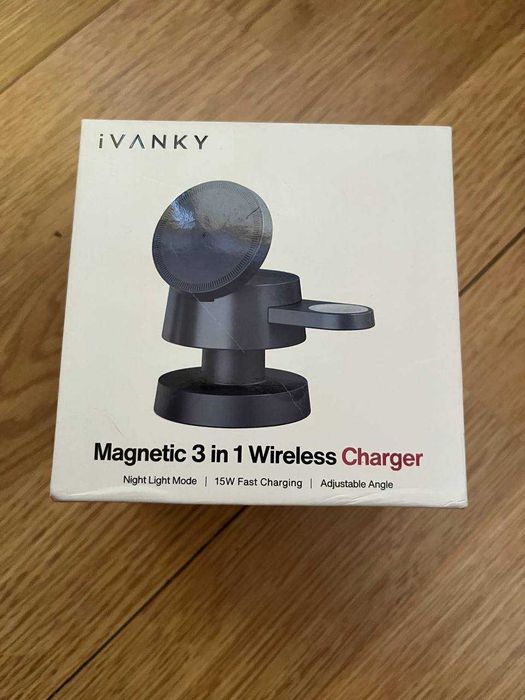 Зарядка iVANKY 3-в-1 MagSafe | 15W Швидка | Нічник | Складана | Нова