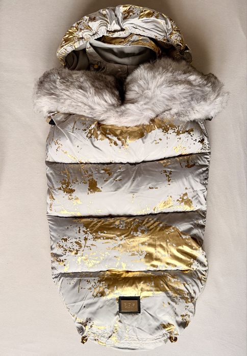 PREMIUM Śpiworek Bjallra futerko spacerówka gondola do Cybex jak nowy