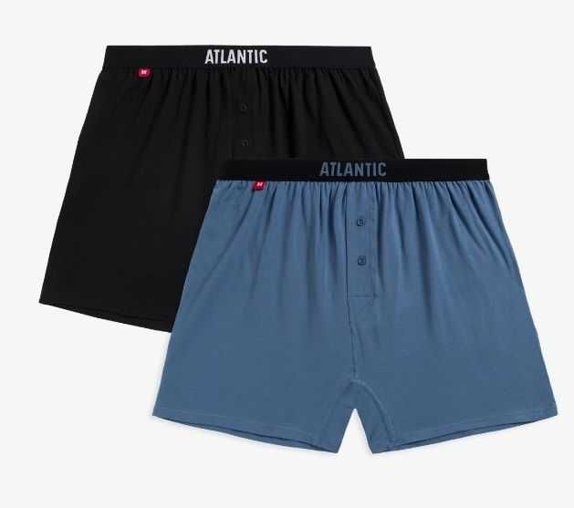 Труси АТЛАНТІК сімейні чоловічі ATLANTIC вільного крою набіри з 2 штук