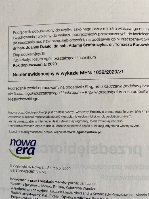 Podręcznik Krok w przedsiębiorczość