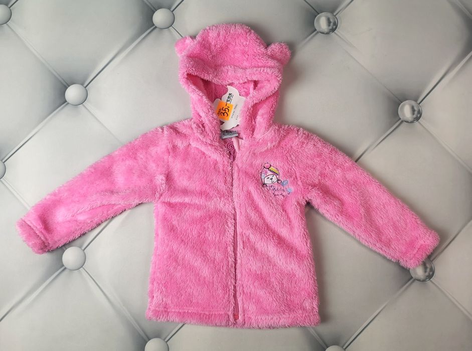 Misiowa bluza z uszkami 98/104cm.
