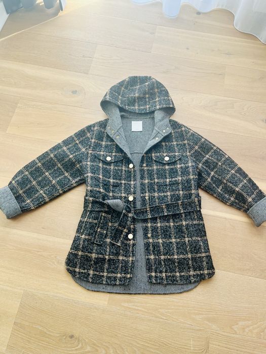 Sliczna kurtka płaszcz Sandro r 34 welna Nowy styl Marant