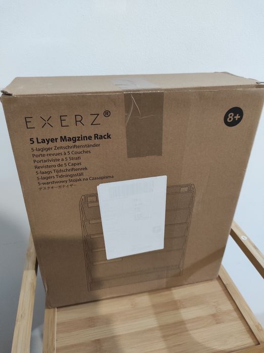 Organizer na dokumenty metalowy A4 czarny 6 przegródek