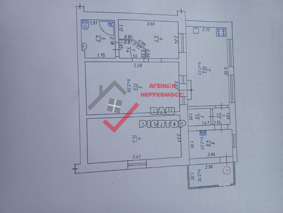 Продаж 3к квартири біля Конкорду