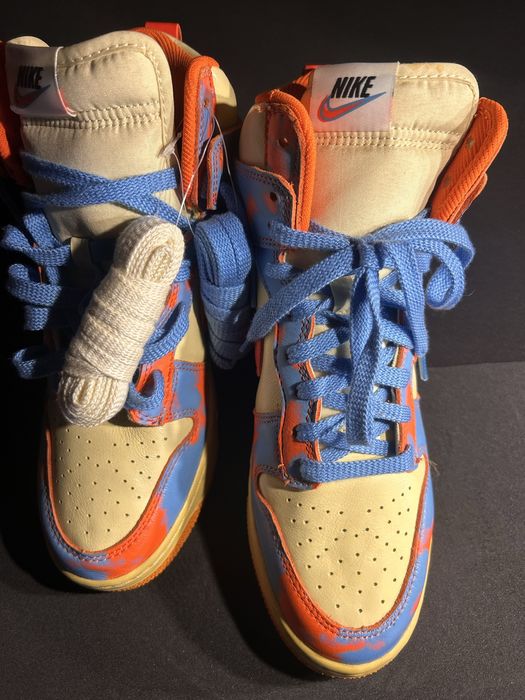 Nike Dunk High 1985 SP Orange Acid Wash Men's