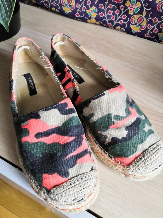 Espadryle moro letnie buty na koturnie