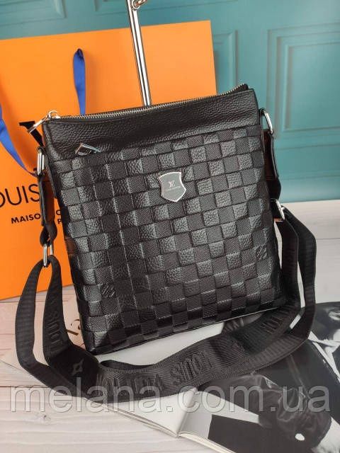 Кожаная мужская сумка Louis Vuitton Луи Витон ЛВ