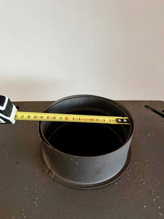 Salamandra Moderna Redonda com Vidro – Alta, Elegante, a Lenha