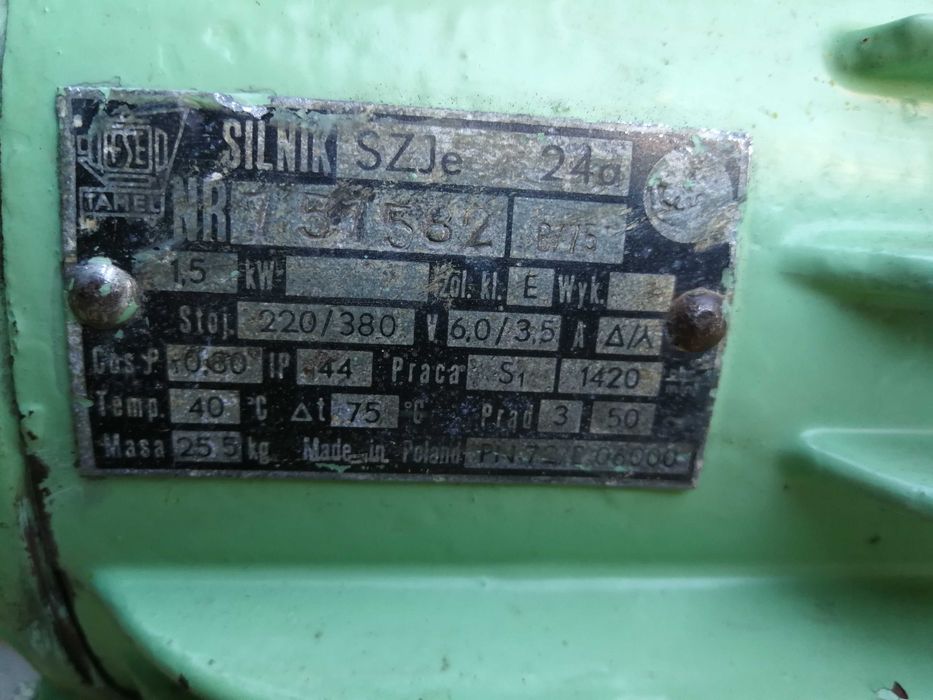 1,5 kW 1420 obr/min silnik elektryczny WYSYŁKA!!!
