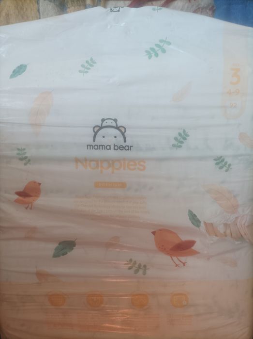 Памперси. 3 (4-9) 92шт. Nappies.