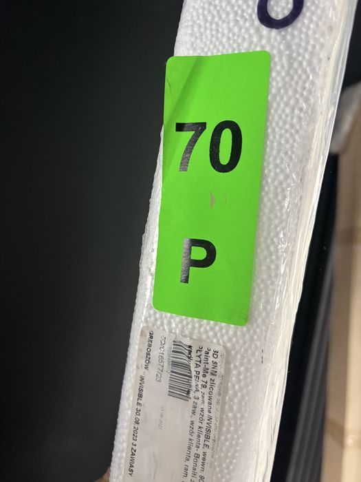 Białe wewnętrzne drzwi ukryte lewe nowe 70