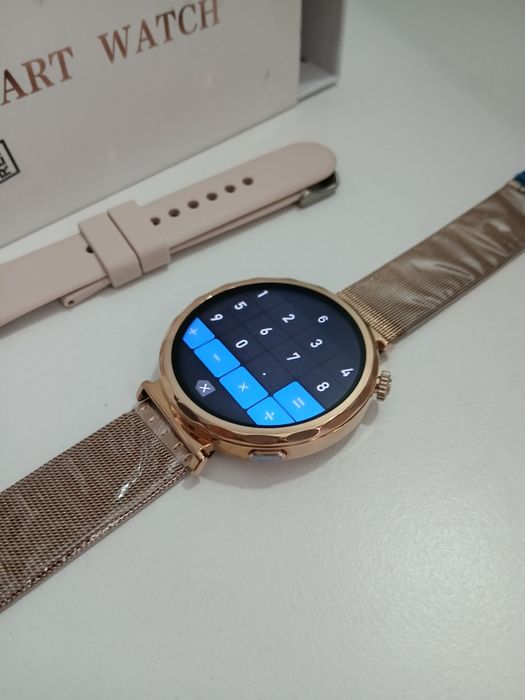 Złoty smartwatch damski
