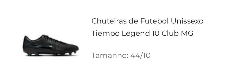 Chuteiras Nike Tiempo