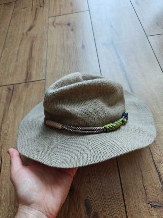 Kapelusz bawełniany brązowy na lato