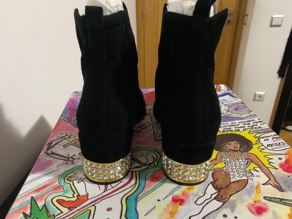 Botas Jeffrey Campbell, pretas, tamanho 39