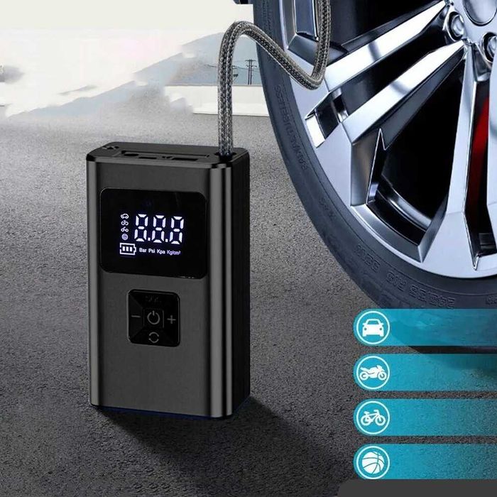 Pompka elektryczna rowerowa kompresor samochodowy akumulatorowy 150PSI