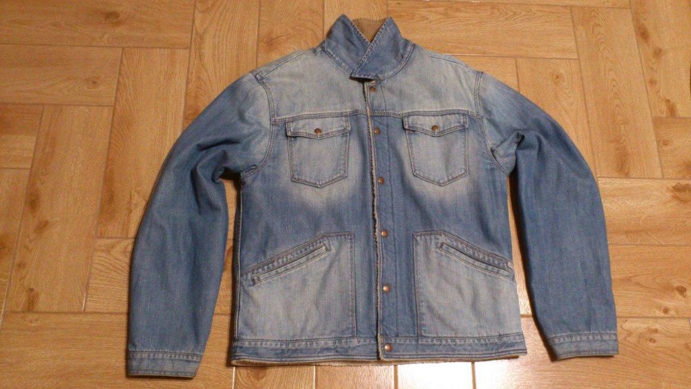 Джинсовая куртка Шерпа Sherpa Джинсовка с мехом Calvin Klein Кельвин К