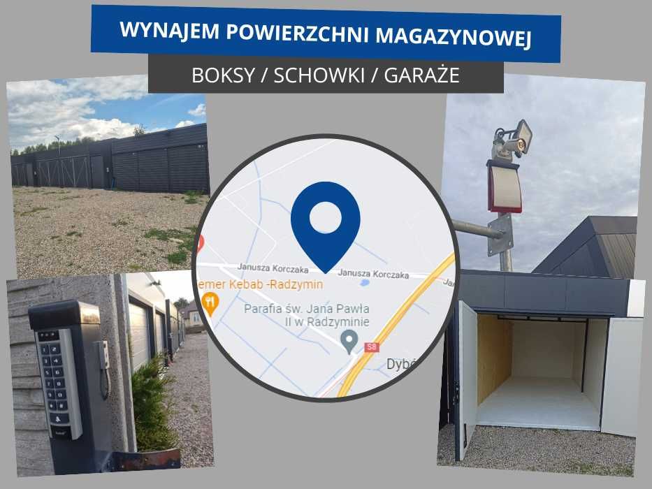 Garaże blaszane, boxy, przechowalnie gotowe do wynajęcia Radzymin Wawa
