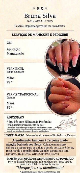 Manicure / Pedicura /Gel/ Verniz gel