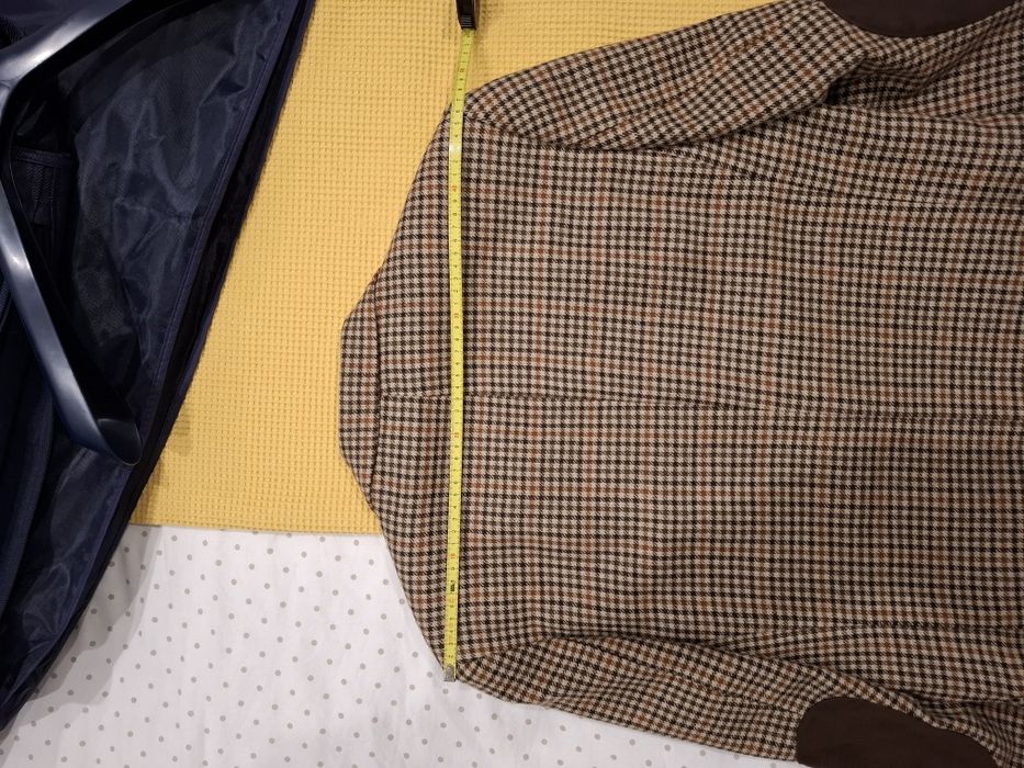 Blazer tweed em lã