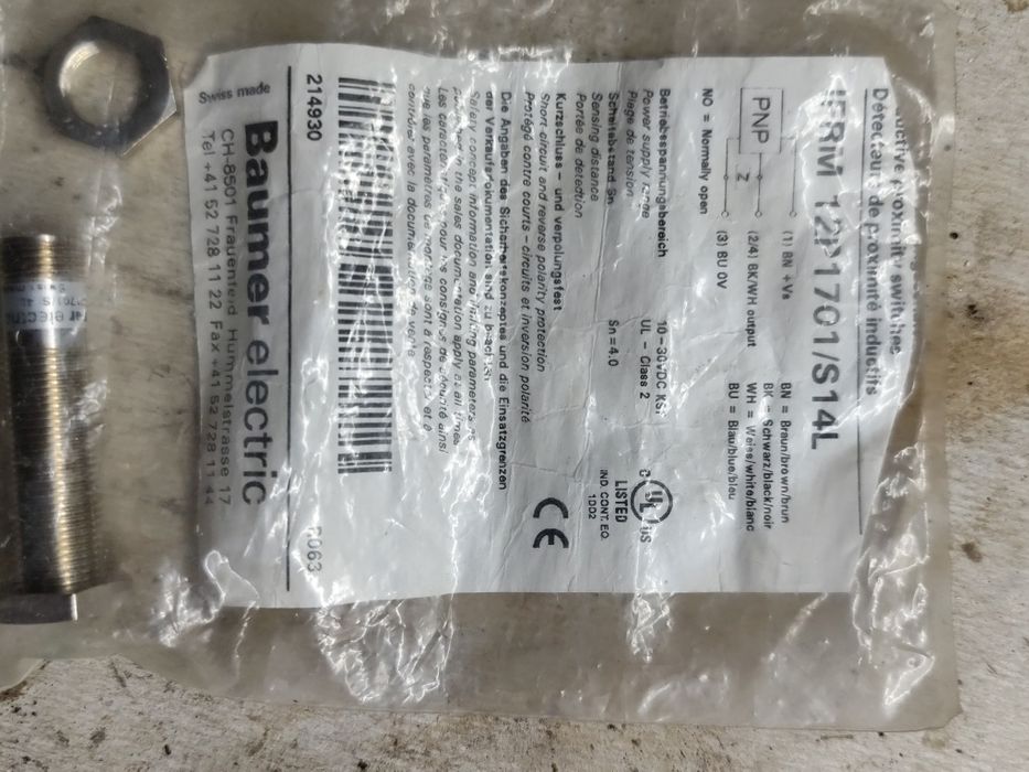 Sensor indutivo pnp 24v DC