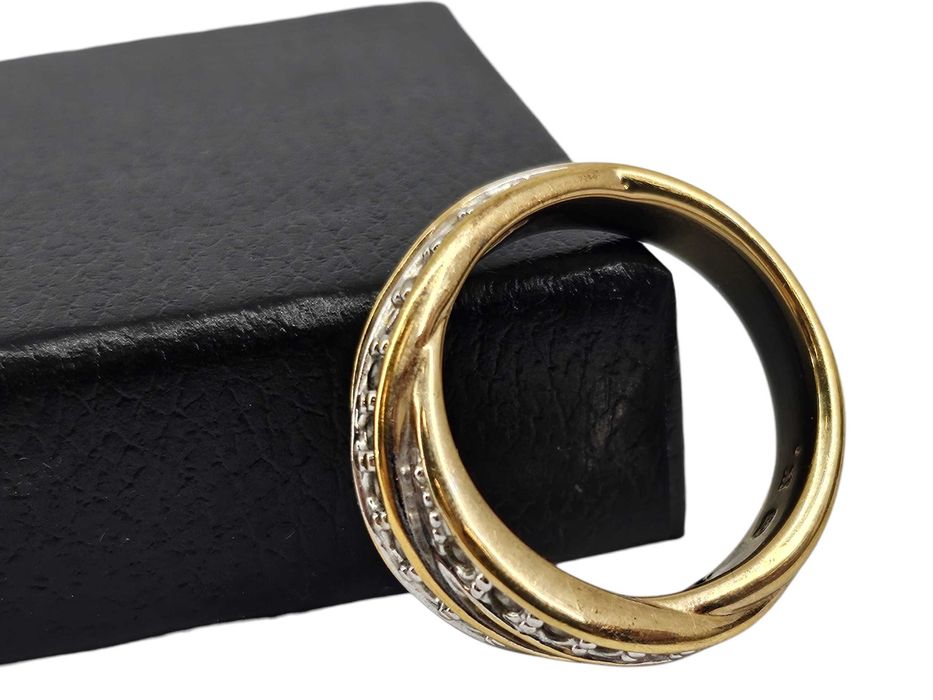 ZŁOTY PIERŚCIONEK bogato wysadzany cyrkoniami  6,72G 585