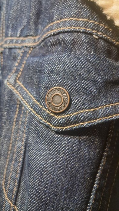 Джинсовка GAP тепла, довга