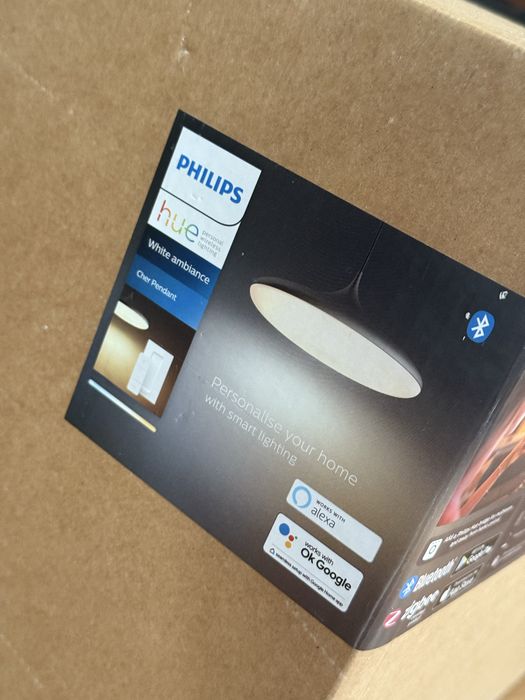 NOWA Philips Hue Cher lampa wisząca czarna White Ambiance