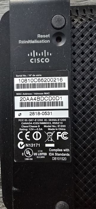 WiFi роутер Linksys E1200