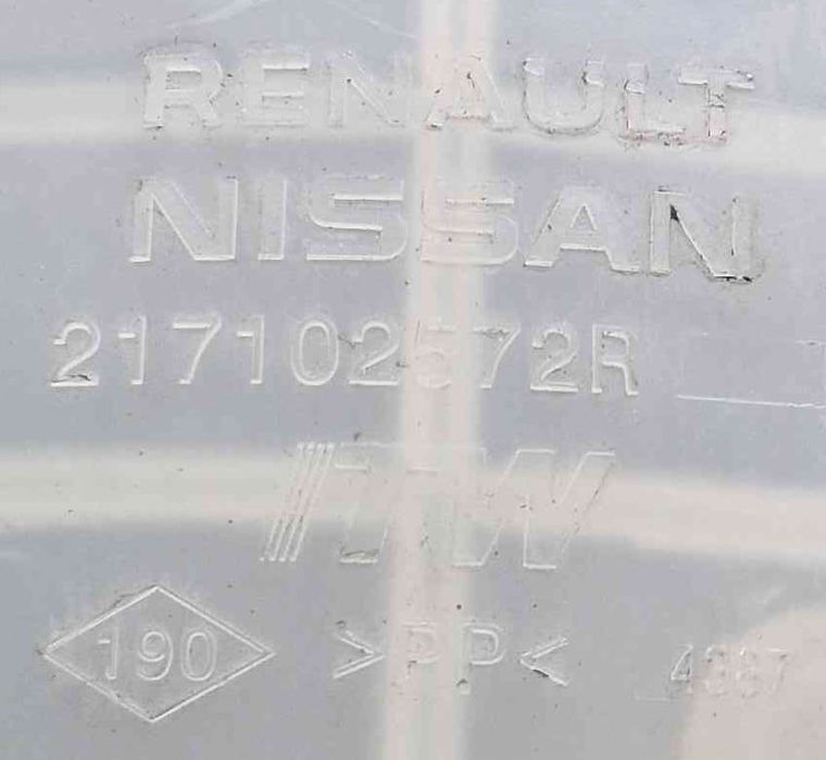 Reservatório / Depósito da Água / Líquido de Refrigeração 217102572R - RENAULT CAPTUR II