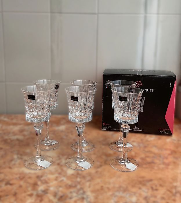 Conjunto 6 Copos Eclat Lady Diamond 270 ml -  Novos
