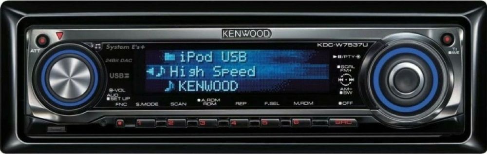 Kenwood KDC-W7537U delfinki, DAC WOLFSON, 2XRCA, Bt LDAC, pilot